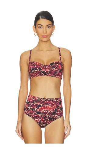 Zahara Bikini Top in Red,Black. - size M (also in S, XL, XS) - Ulla Johnson - Modalova