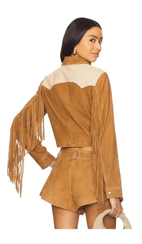 Combo Fringe Jacket in . Size L. Also in M, S - Understated Leather - Modalova