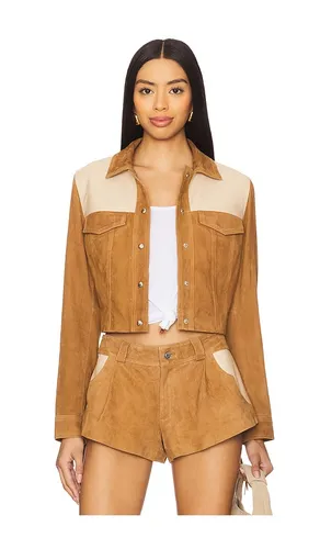 Combo Fringe Jacket in . Size L. Also in M, S - Understated Leather - Modalova
