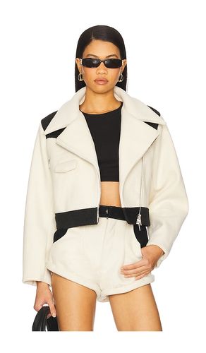 X REVOLVE Love Story Jacket in Beige. - size L (also in M, S, XL, XS) - Understated Leather - Modalova