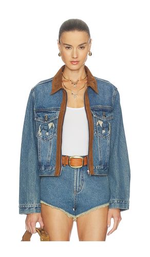 Horsey Jacket in Blue,Brown. - size M (also in XL, XS) - Understated Leather - Modalova