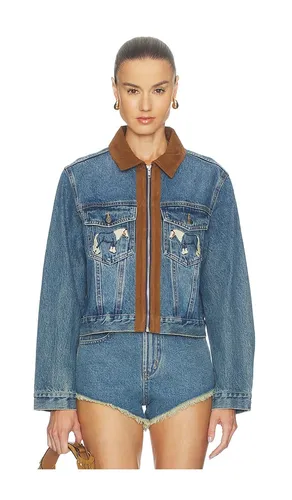 Horsey Jacket in Blue,Brown. - size M (also in XL, XS) - Understated Leather - Modalova