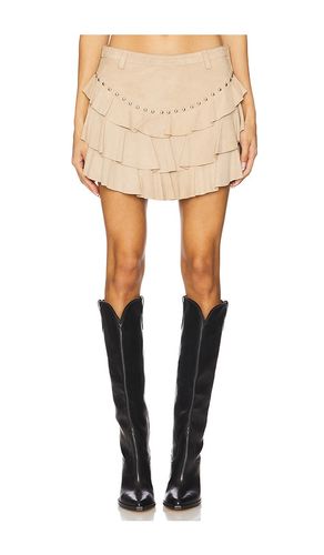 Frill Mini Skirt in . - size M (also in S, XS) - Understated Leather - Modalova