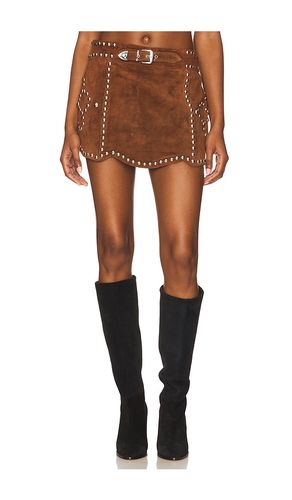 Crazy Life Skirt in Chocolate. - size L (also in M, S, XS) - Understated Leather - Modalova