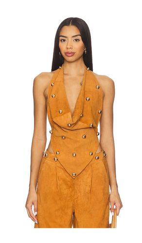 Dome Studded Halter Top in . Size M. Also in XS - Understated Leather - Modalova