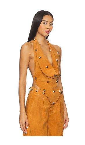 Dome Studded Halter Top in . Size M. Also in XS - Understated Leather - Modalova