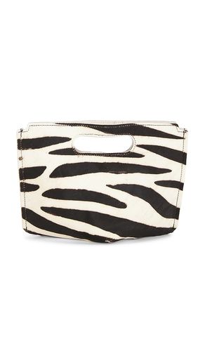 X REVOLVE Liar Zebra Clutch in - Understated Leather - Modalova
