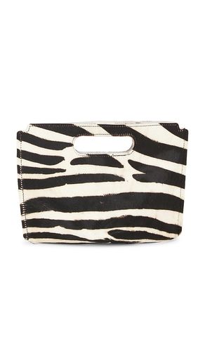X REVOLVE Liar Zebra Clutch in - Understated Leather - Modalova