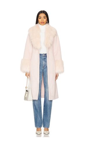 Abrigo faux fur paris en color rubor talla M en - Blush. Talla M (también en XS) - Unreal Fur - Modalova