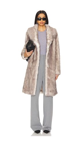 Abrigo elixir faux fur en color gris talla S en & - . Talla S (también en M) - Unreal Fur - Modalova