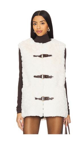 Chaleco faux fur dandy en color talla M en - Cream. Talla M (también en S, XS) - Unreal Fur - Modalova