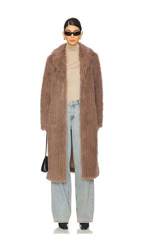 Abrigo retro faux fur en color talla L en - . Talla L (también en M, S, XS) - Unreal Fur - Modalova