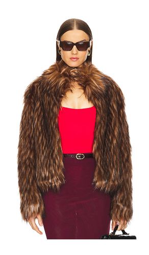 Delish Faux Fur Jacket in Brown. - size L (also in M, S, XS) - Unreal Fur - Modalova