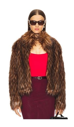 Delish Faux Fur Jacket in Brown. - size M (also in S, XS) - Unreal Fur - Modalova