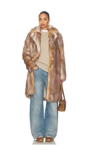 Pioneer Coat in Tan. - size M (also in S, XL, XS) - Unreal Fur - Modalova