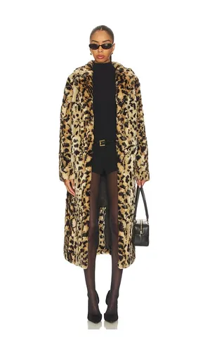 Long Song Coat in Brown. - size M (also in S, XS) - Unreal Fur - Modalova