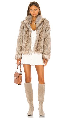 Faux Fur Jacket in Tan. - size M (also in XL, XS) - Unreal Fur - Modalova