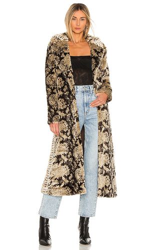 Madam Grace Faux Fur Coat in Taupe. - size L (also in M, S, XL) - Unreal Fur - Modalova