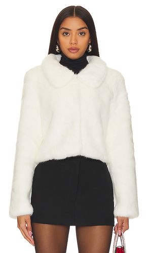 Tirage Cropped Jacket in White. - size L (also in M, S, XL, XS) - Unreal Fur - Modalova