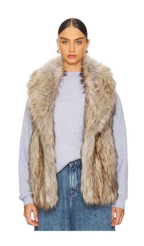 Rubicon Faux Fur Vest in Cream. - size M (also in S) - Unreal Fur - Modalova