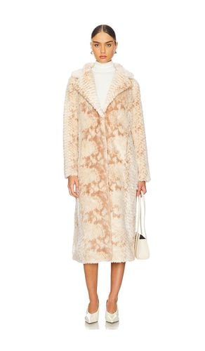 Montmartre Faux Fur Coat in Cream. - size L (also in M, S) - Unreal Fur - Modalova