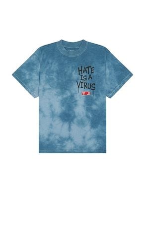 X REVOLVE Hate Is A Virus Washed Tee in Blue. - size L (also in M, S, XL/1X) - UPRISERS - Modalova