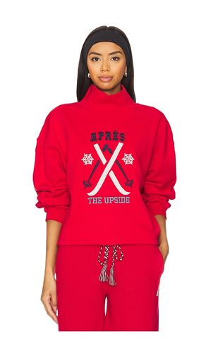 Off Piste Clementine Crew Sweatshirt in Red. - size S (also in XS) - THE UPSIDE - Modalova