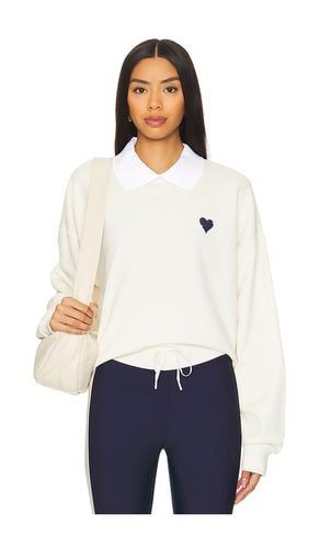 Pascal Collared Crew Sweatshirt in Cream. - size L (also in M, S, XS) - THE UPSIDE - Modalova