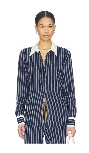 Belize Bobbi Collared Top in Navy. - size S (also in XS) - THE UPSIDE - Modalova