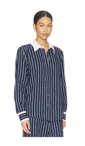 Belize Bobbi Collared Top in Navy. - size S (also in XS) - THE UPSIDE - Modalova