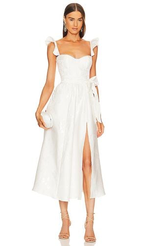 Vera Bustier Midi Dress in White. - size 0 (also in 10, 2, 4, 6) - V. Chapman - Modalova