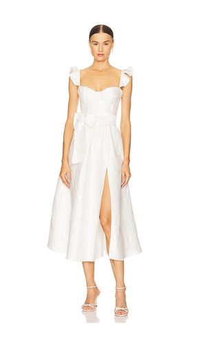 Vera Bustier Midi Dress in White. - size 0 (also in 2, 6, 8) - V. Chapman - Modalova