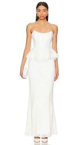 Vestido largo waverly corset en color blanco talla 0 en - White. Talla 0 (también en 2, 4) - V. Chapman - Modalova