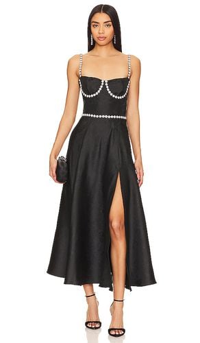 Cora Corset Midi Dress in Black. - size 0 (also in 2, 4) - V. Chapman - Modalova