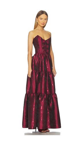 Vida gown in color burgundy size 0 (also in 2) - V. Chapman - Modalova
