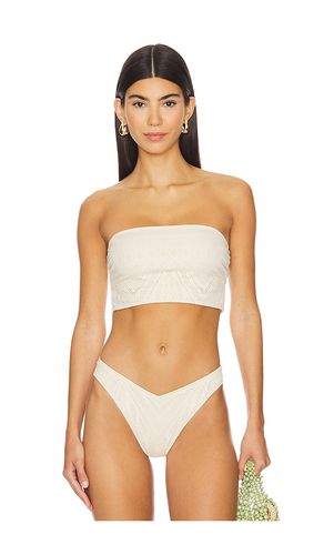 Harper Bandeau Bikini Top in Nude. - size M (also in L, S, XS) - vitamin A - Modalova