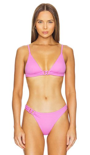 Luxe Link Triangle Bikini Top in Pink. - size M (also in L, S) - vitamin A - Modalova