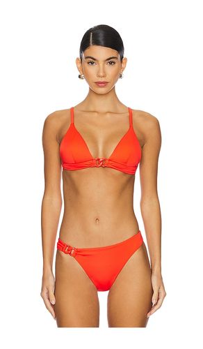 Luxe Link Bralette Bikini Top in Orange. - size S (also in XS) - vitamin A - Modalova