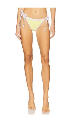 Stella Tie Side Bikini Bottom in Yellow. - size L (also in M, S, XL, XS) - vitamin A - Modalova