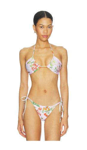 Plunge Tie-back Bikini Top in Multi. - size L (also in S, XL, XS) - Verandah - Modalova