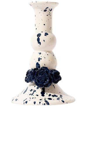 Lumiere Candle Holder 3d Flowers in Navy - Vaisselle - Modalova