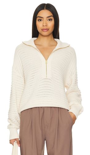 Tara Half Zip Sweater in Cream. - size L (also in M, S, XS, XXS) - Varley - Modalova