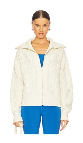 Lando Full Zip Knit Sweater in Cream. - size M (also in S, XS) - Varley - Modalova