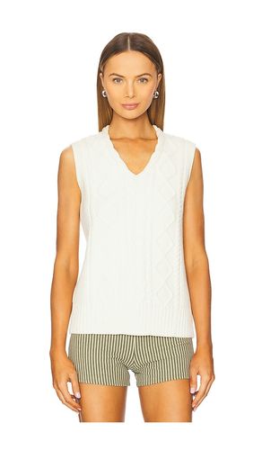 Kay Cable Knit Vest in Cream. - size L (also in M, XS) - Varley - Modalova