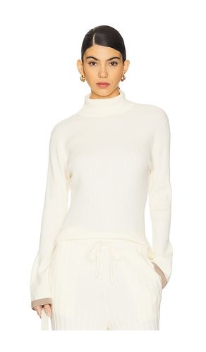Ravena Rib Knit High Neck Top in Ivory. - size L (also in M, XL) - Varley - Modalova