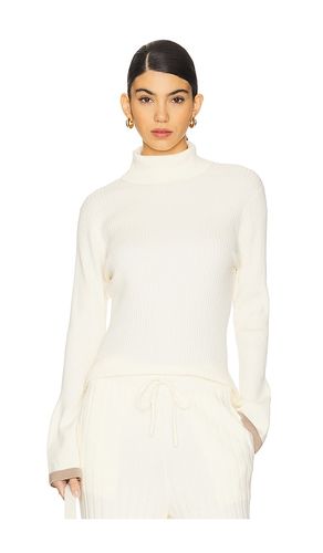 Ravena Rib Knit High Neck Top in Ivory. - size L (also in M, XS) - Varley - Modalova