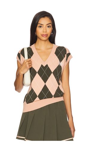 Avika Argyle Vest in Rose,Olive. - size L (also in S, XS) - Varley - Modalova