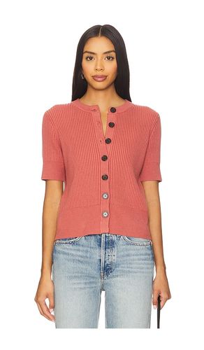 Micha Short Sleeve Cardigan in Mauve. - size L (also in M, S, XS) - Varley - Modalova