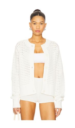 Bettina Textured Knit Jacket in White. - size L (also in M, S, XL) - Varley - Modalova