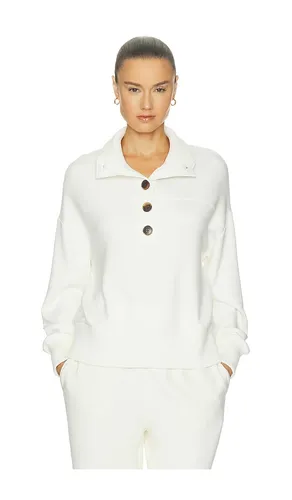 Bronya Button Placket Sweater in Ivory. - size S (also in XS, M, L, XL) - Varley - Modalova